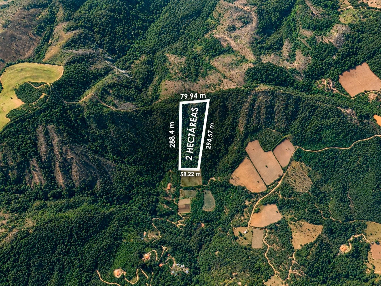 Foto 6 de 2 Hectáreas en Venta en Colina con Vista a Samaipata