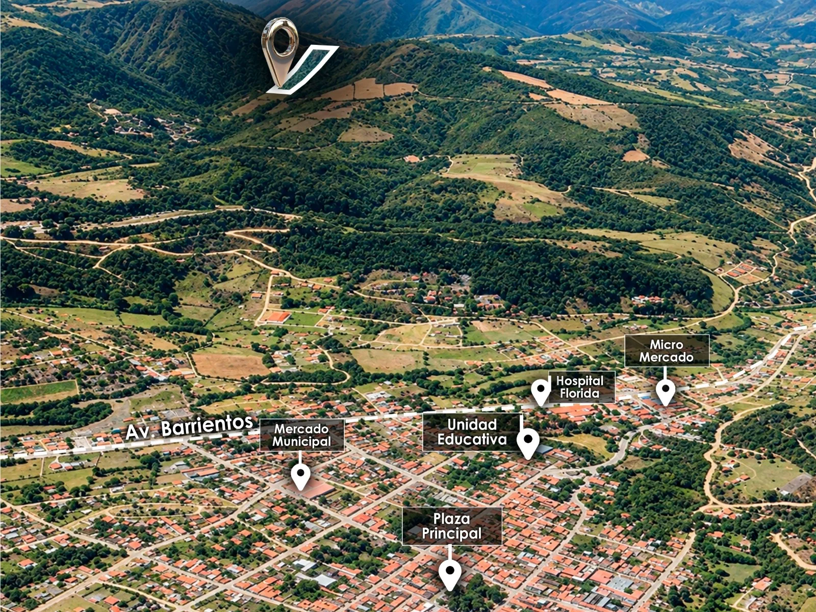Foto 7 de 2 Hectáreas en Venta en Colina con Vista a Samaipata